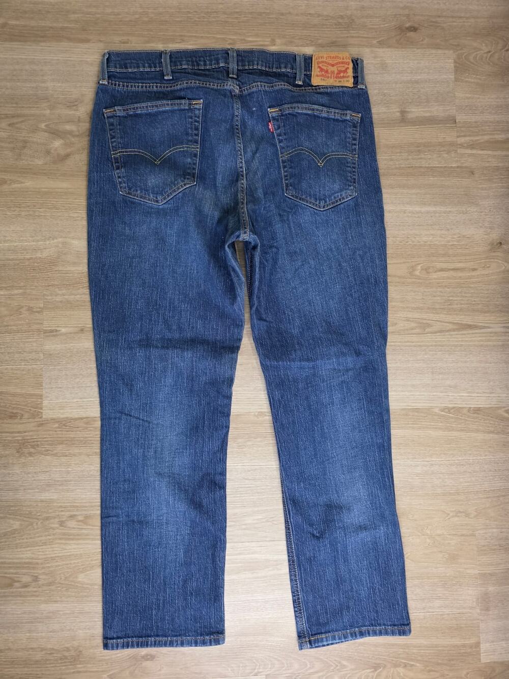 Levi's 541 Athletic Taper Jeans Men's 38x30 Blue Stretch Denim Dark Wash